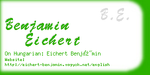 benjamin eichert business card